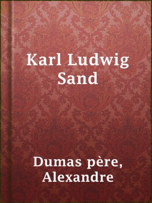 cover image of Karl Ludwig Sand